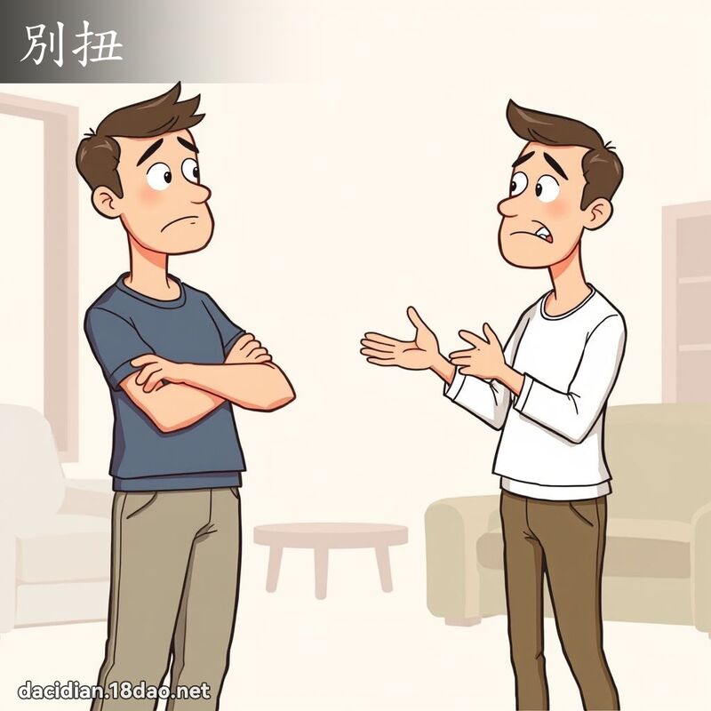 別扭 - 国语大辞典配图