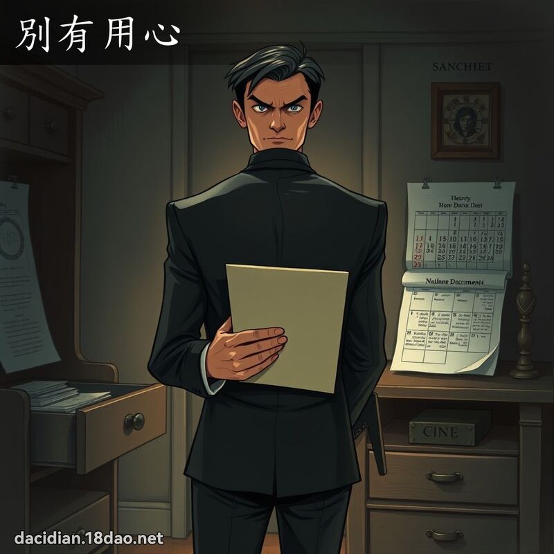 別有用心 - 國語大辭典配圖