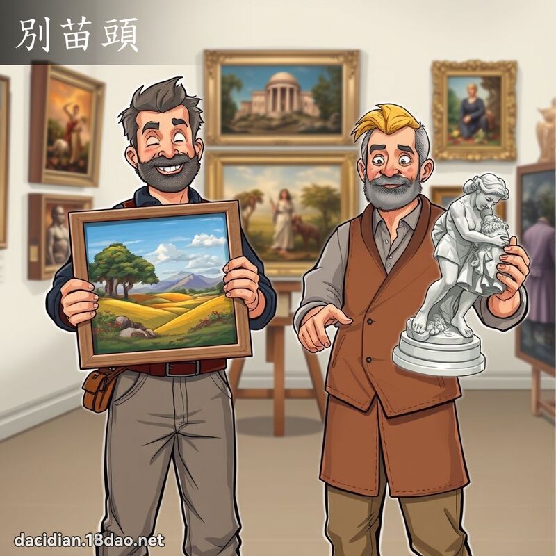 別苗頭 - 國語大辭典配圖