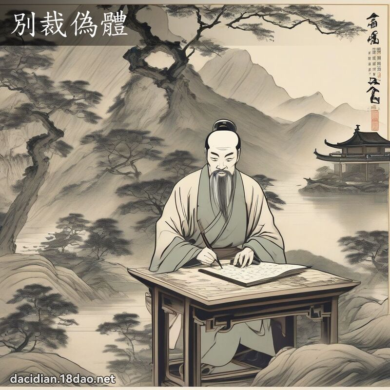 別裁偽體 - 國語大辭典配圖