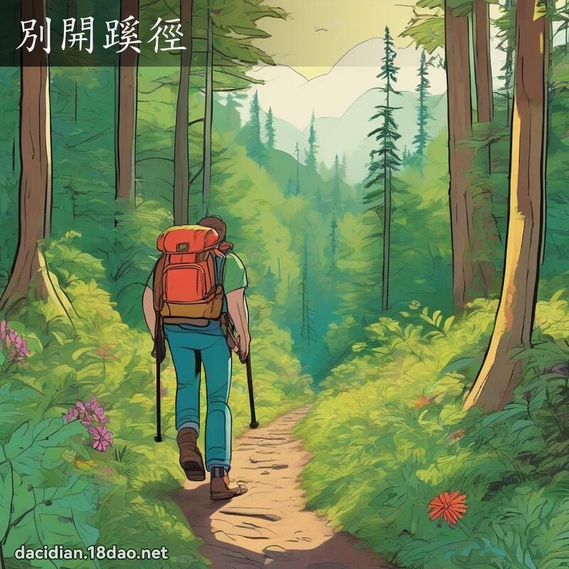 別開蹊徑 - 國語大辭典配圖