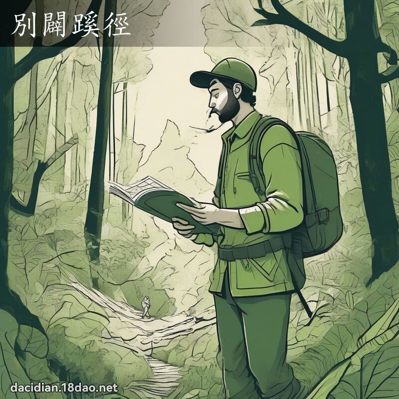 別闢蹊徑 - 國語大辭典配圖