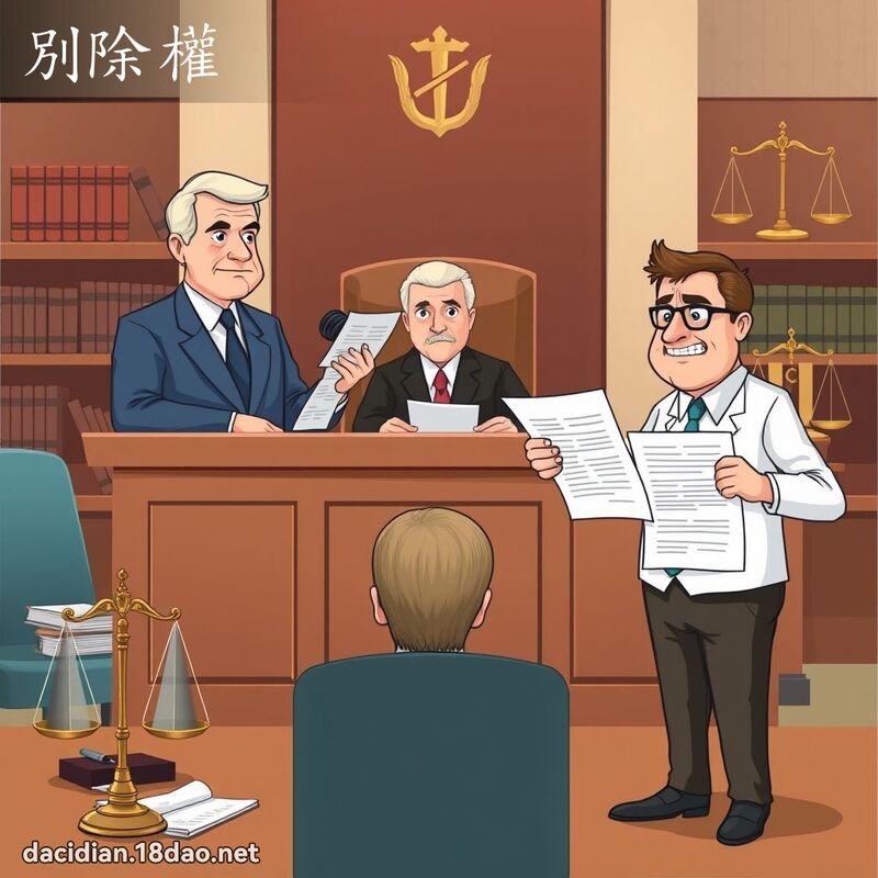 別除權 - 國語大辭典配圖