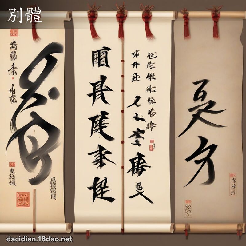 別體 - 國語大辭典配圖