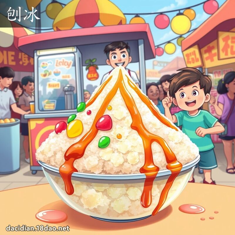 刨冰 - 国语大辞典配图