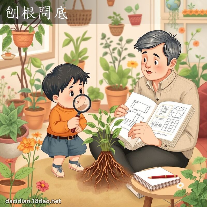 刨根問底 - 國語大辭典配圖