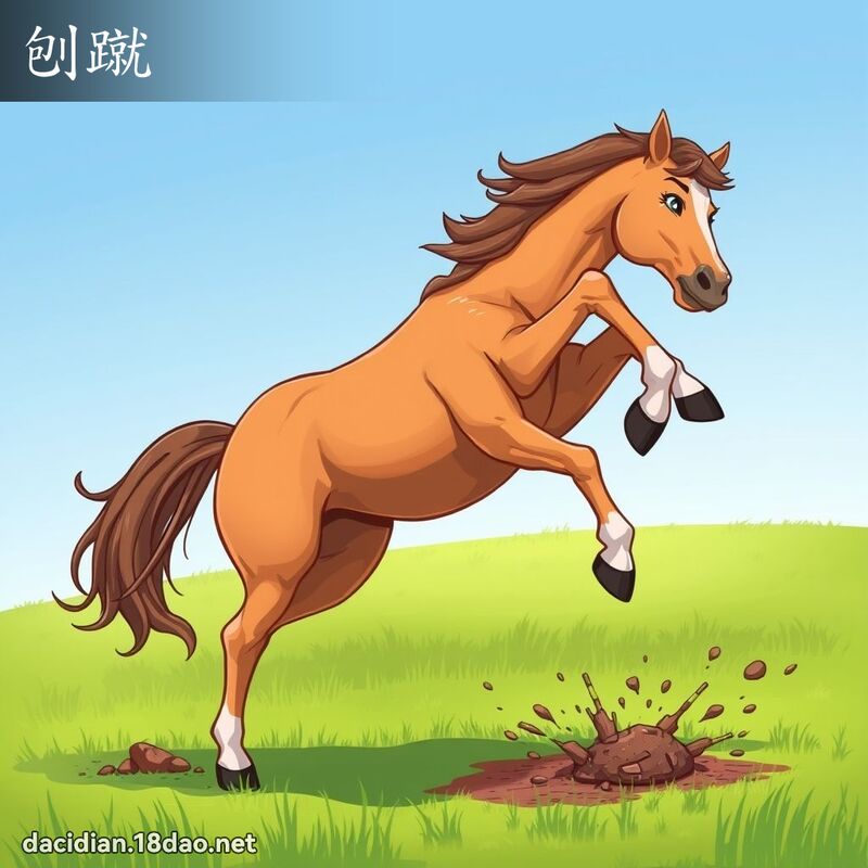 刨蹴 - 国语大辞典配图