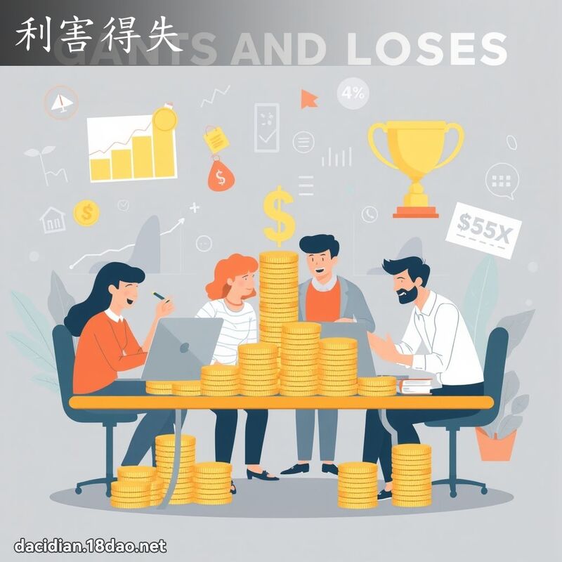 利害得失 - 国语大辞典配图