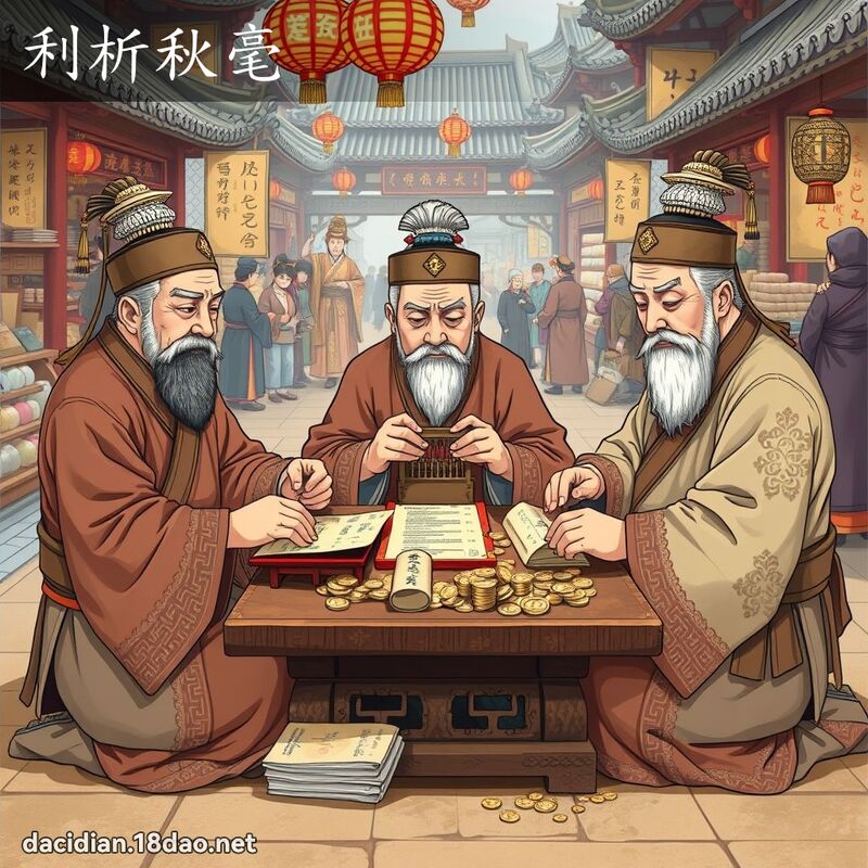 利析秋毫 - 國語大辭典配圖