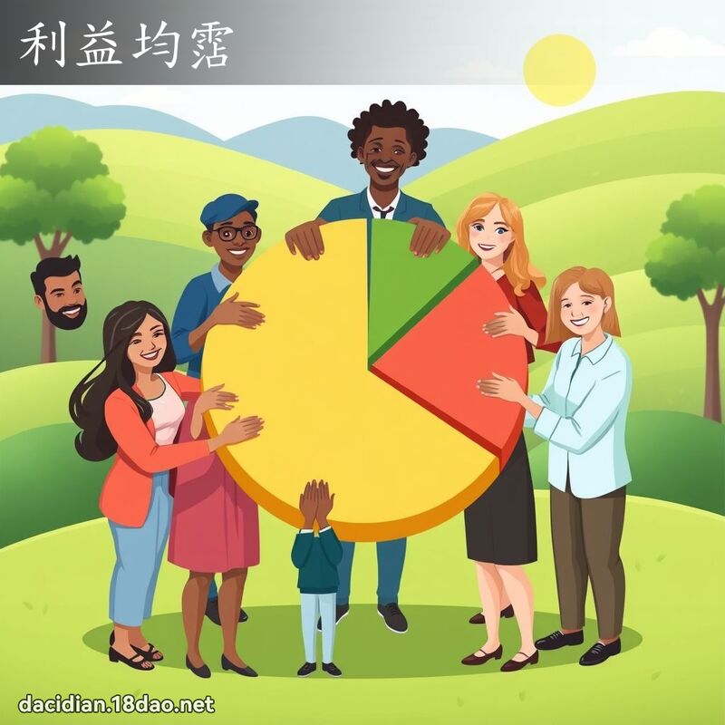 利益均霑 - 國語大辭典配圖