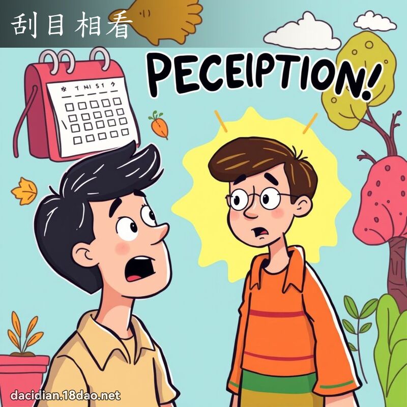 刮目相看 - 國語大辭典配圖