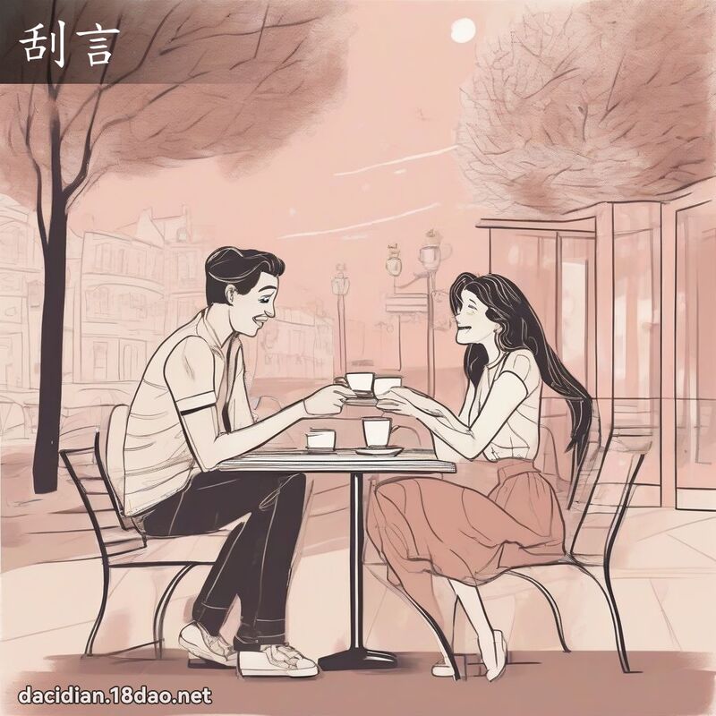 刮言 - 國語大辭典配圖