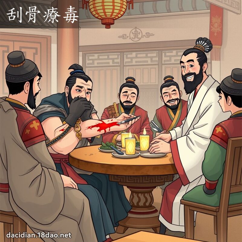 刮骨療毒 - 國語大辭典配圖
