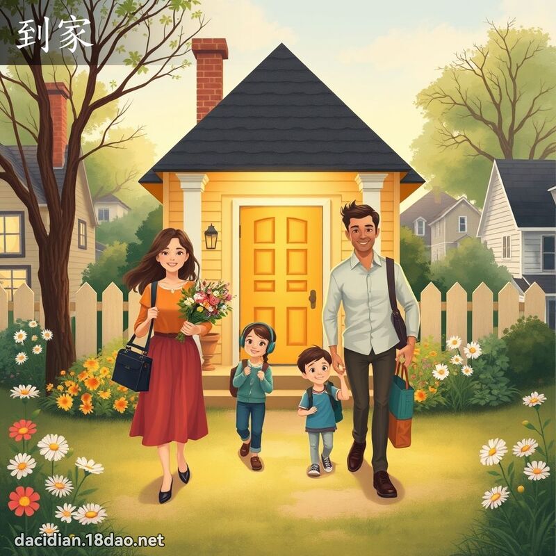 到家 - 國語大辭典配圖