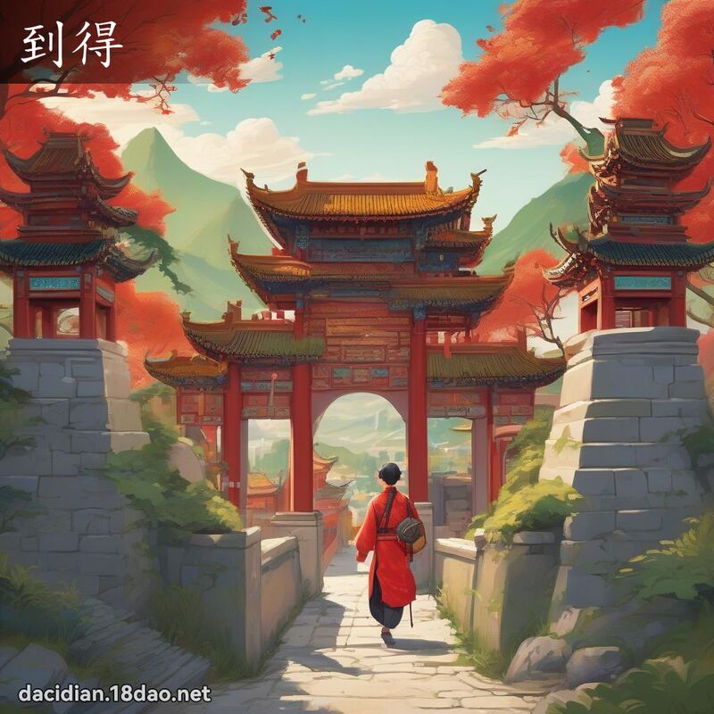 到得 - 国语大辞典配图