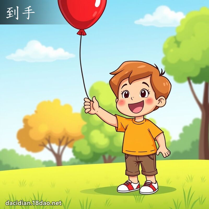 到手 - 國語大辭典配圖