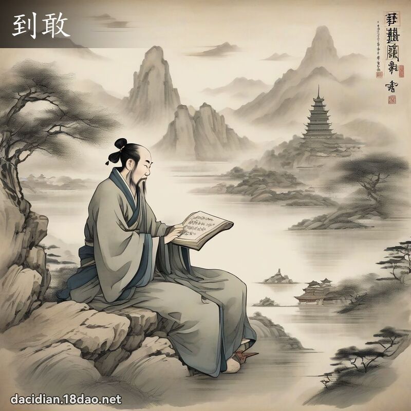 到敢 - 國語大辭典配圖