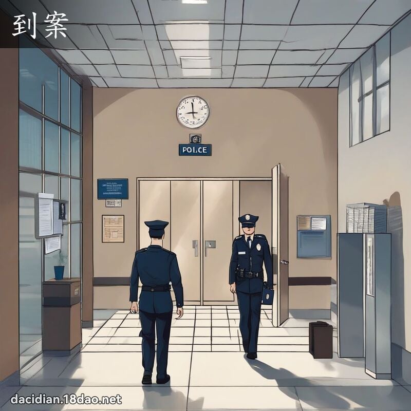 到案 - 国语大辞典配图