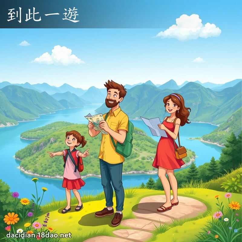 到此一游 - 国语大辞典配图