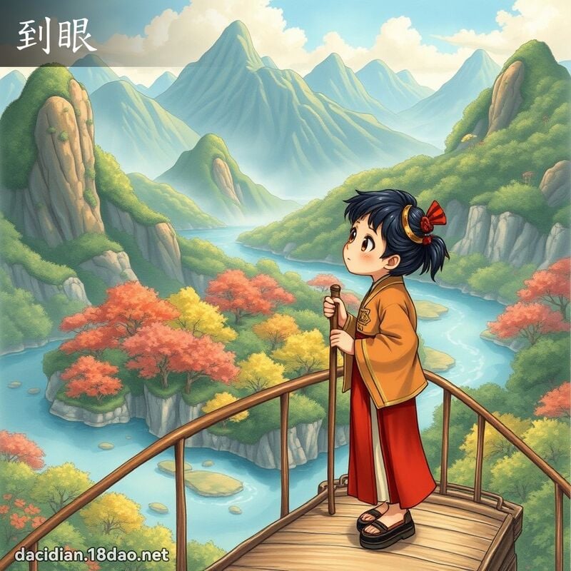 到眼 - 國語大辭典配圖