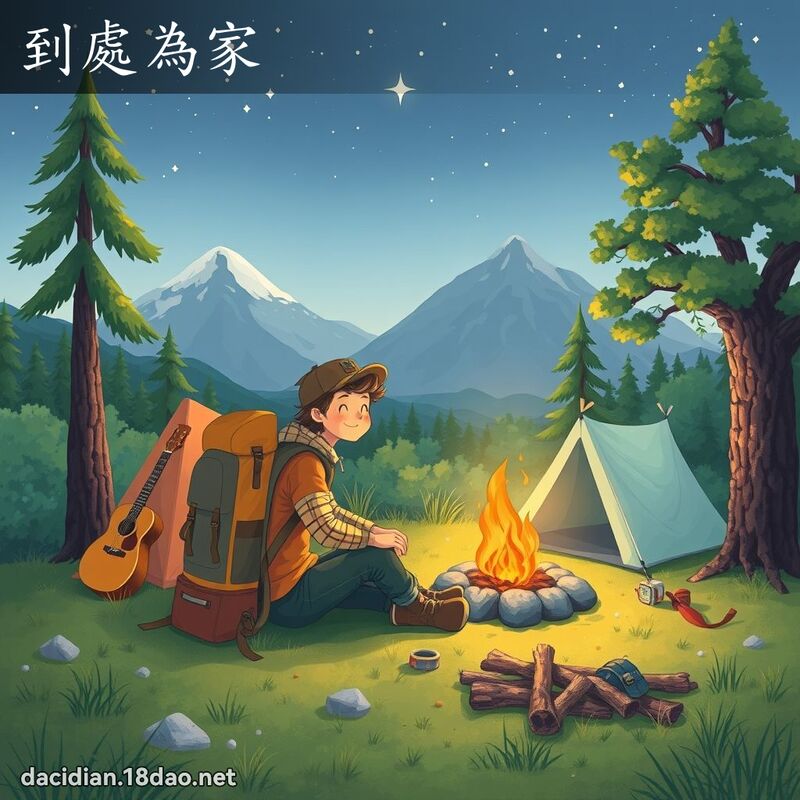 到处为家 - 国语大辞典配图