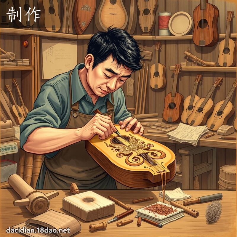 制作 - 国语大辞典配图