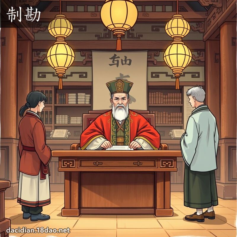 制勘 - 國語大辭典配圖