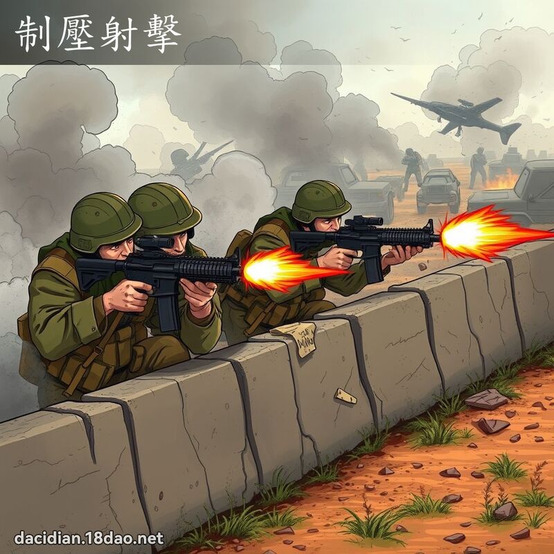 制壓射擊 - 國語大辭典配圖
