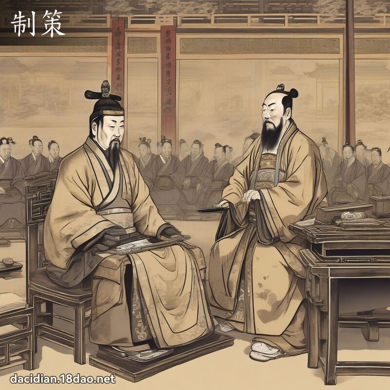 制策 - 国语大辞典配图
