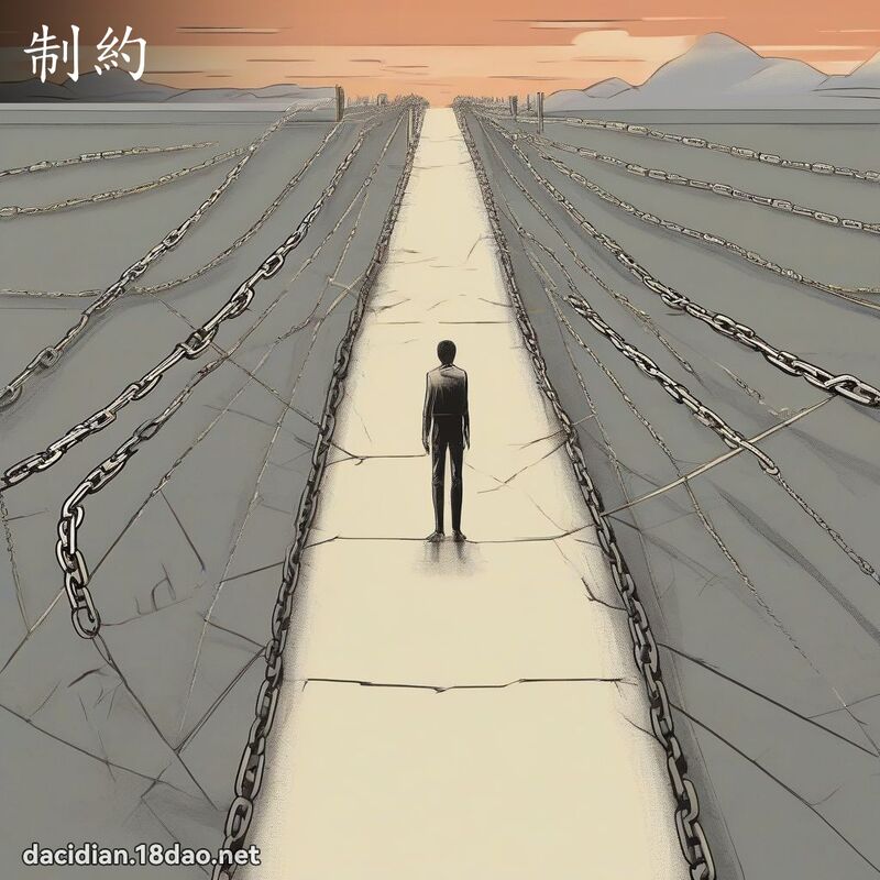 制约 - 国语大辞典配图