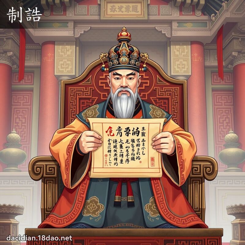 制誥 - 國語大辭典配圖