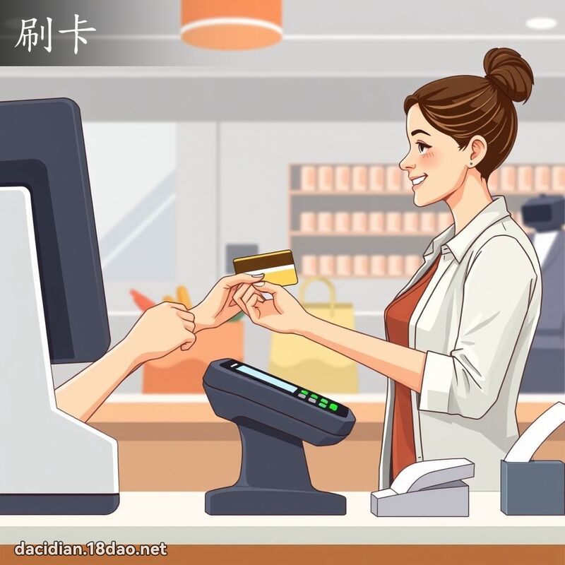 刷卡 - 國語大辭典配圖
