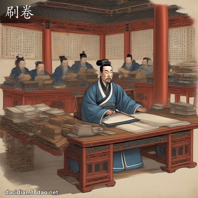 刷卷 - 国语大辞典配图