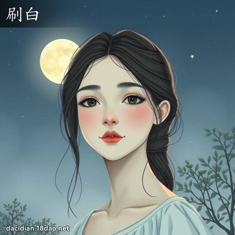 刷白 - 國語大辭典配圖
