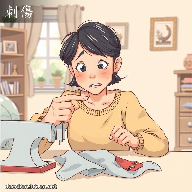 刺傷 - 國語大辭典配圖