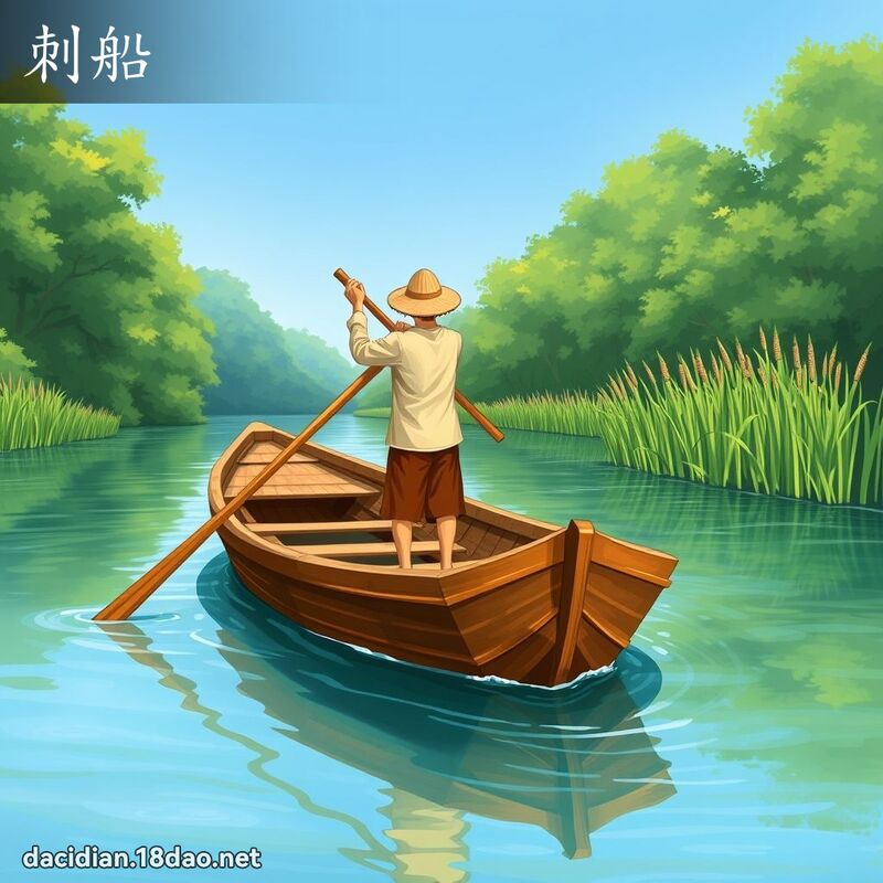 刺船 - 國語大辭典配圖