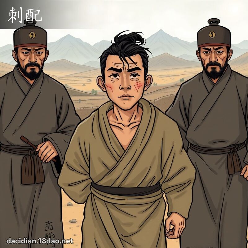 刺配 - 國語大辭典配圖