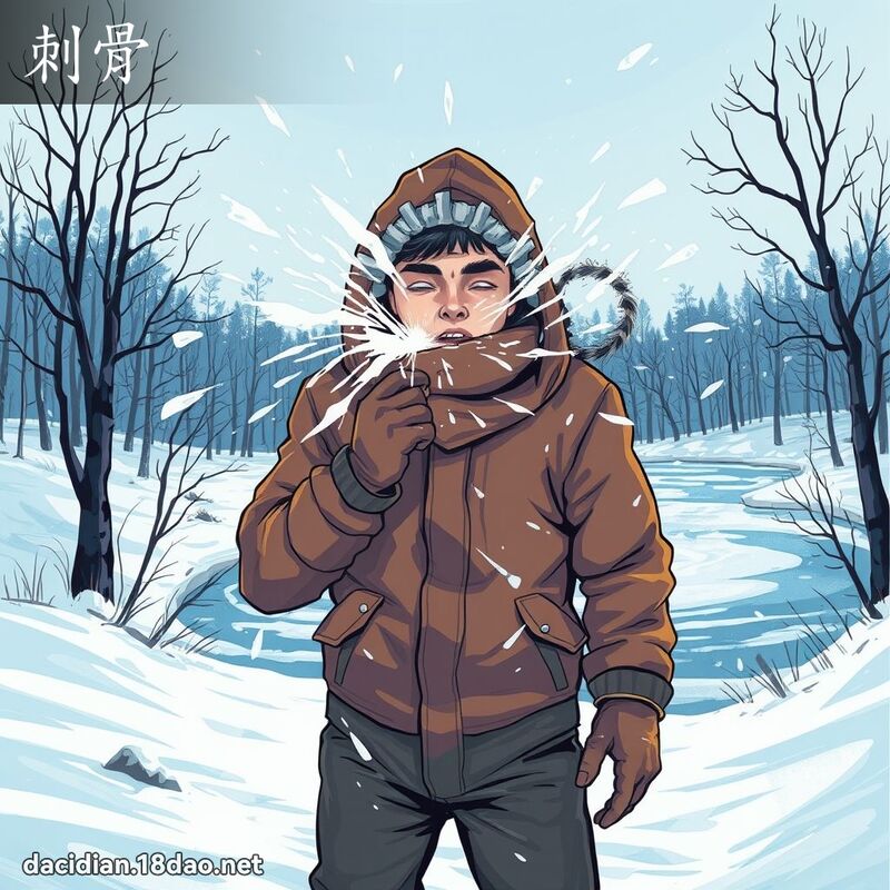 刺骨 - 國語大辭典配圖