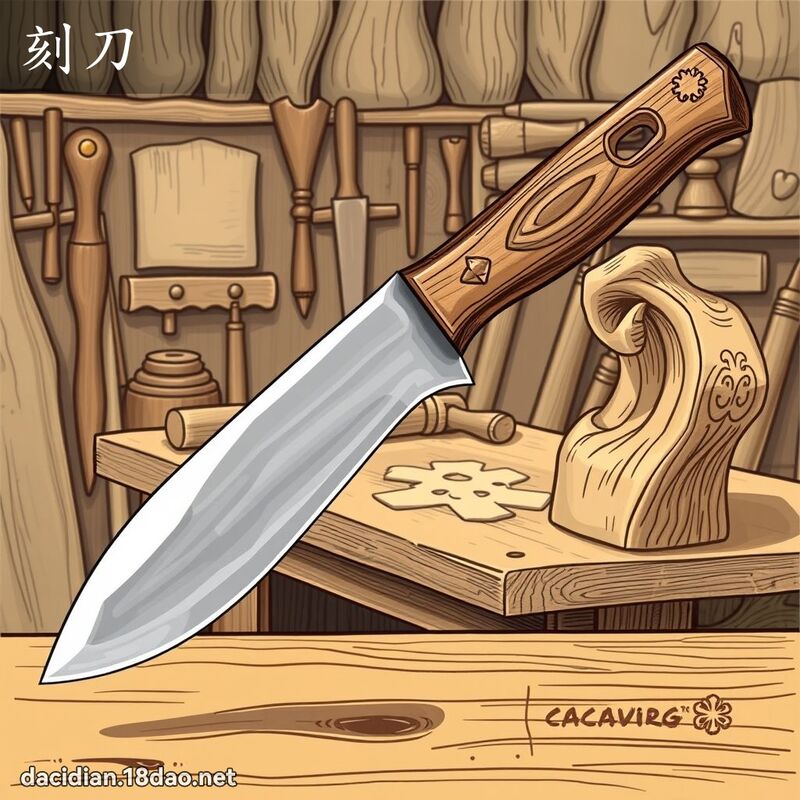刻刀 - 国语大辞典配图