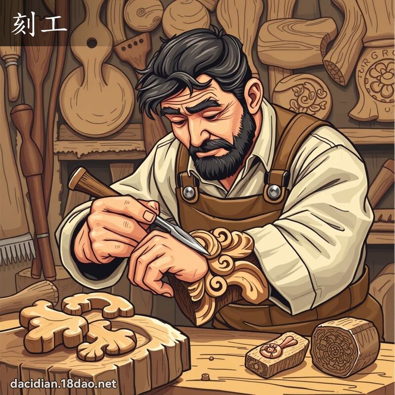 刻工 - 国语大辞典配图