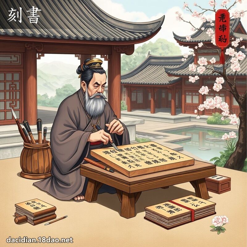 刻书 - 国语大辞典配图