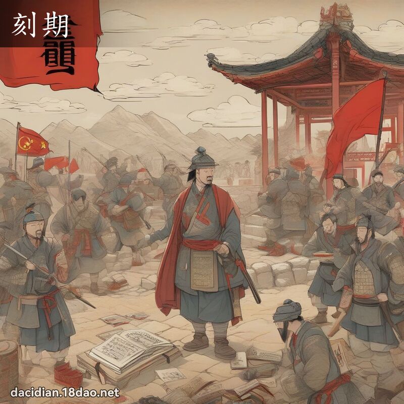 刻期 - 国语大辞典配图
