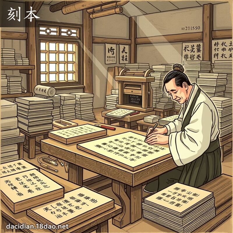 刻本 - 国语大辞典配图