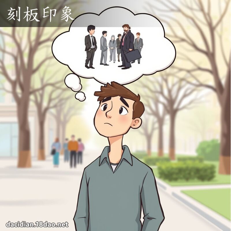 刻板印象 - 国语大辞典配图