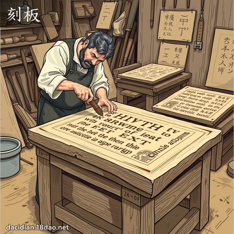 刻板 - 国语大辞典配图