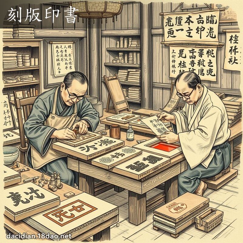 刻版印书 - 国语大辞典配图