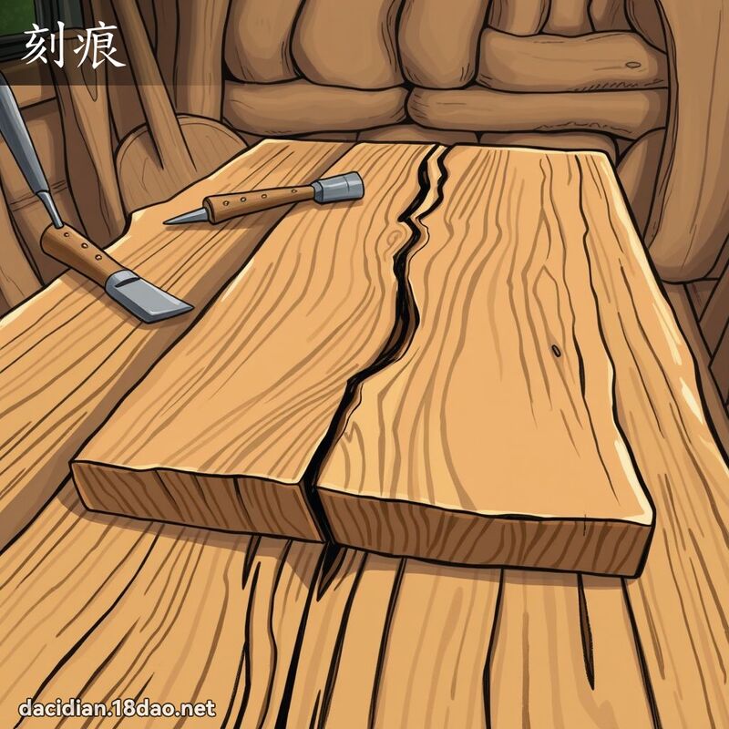 刻痕 - 國語大辭典配圖