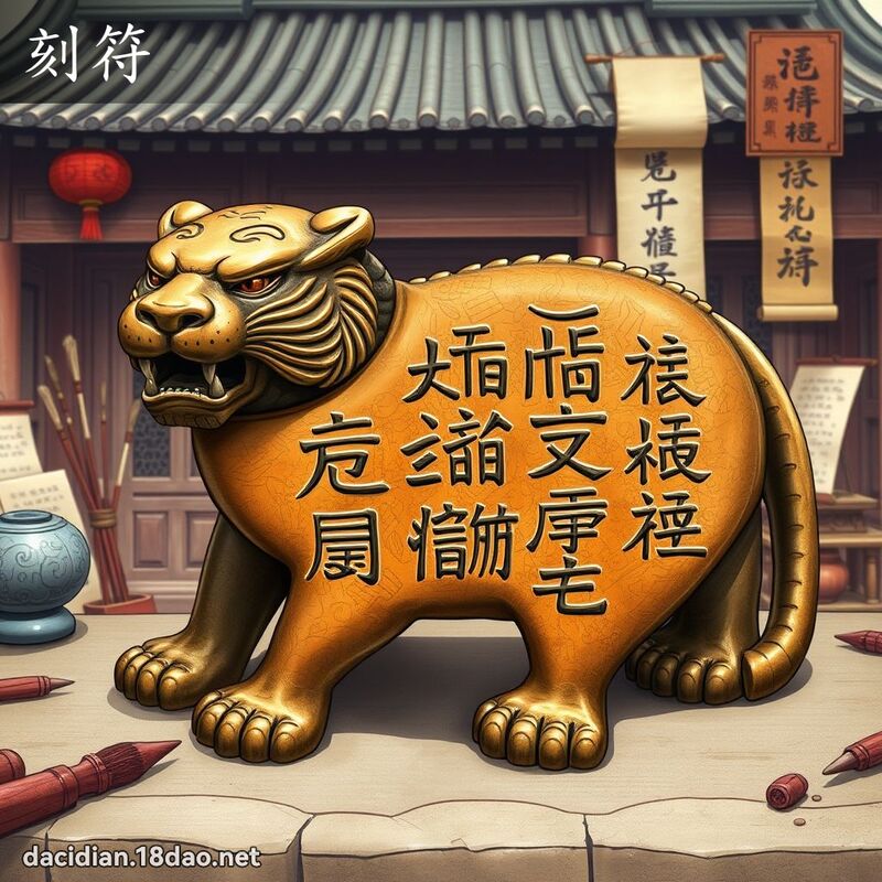 刻符 - 國語大辭典配圖