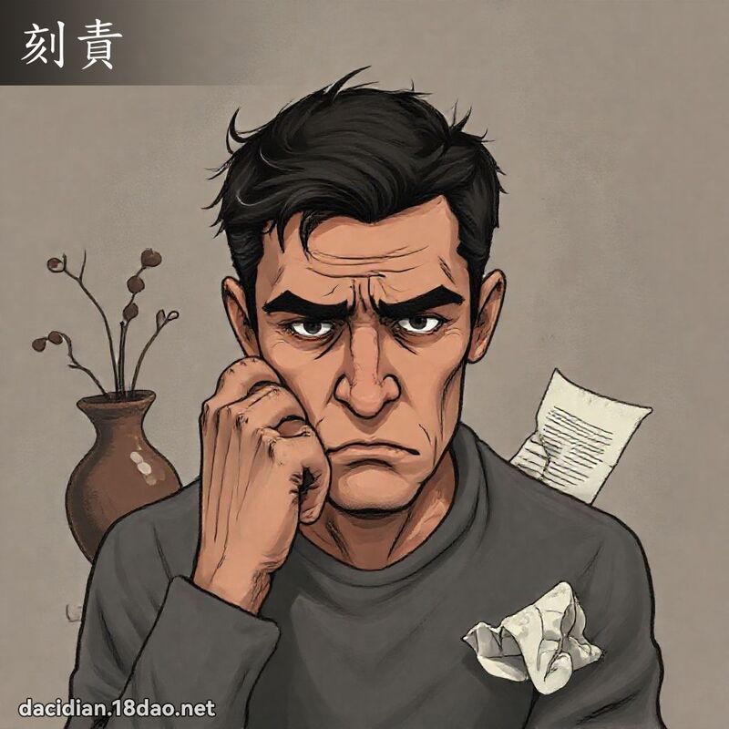 刻责 - 国语大辞典配图