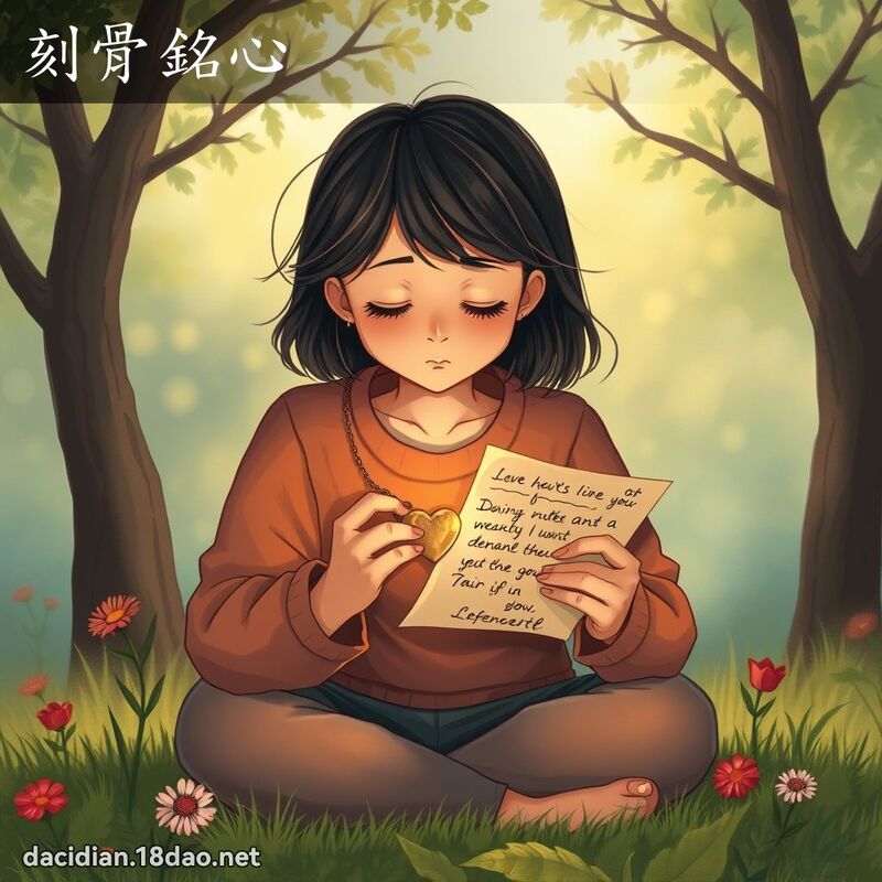 刻骨銘心 - 國語大辭典配圖
